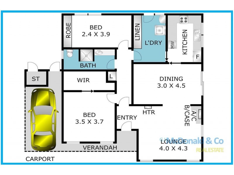 1a Colville Court, Herne Hill VIC 3218 Floorplan