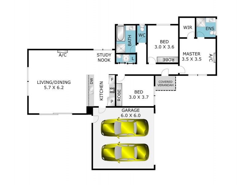 3/1 Linthwaite Close, Highton VIC 3216 Floorplan