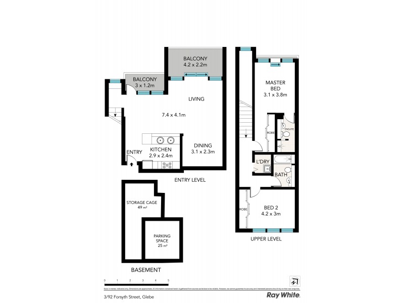 3 / 92 Forsyth Street, Glebe NSW 2037 Floorplan