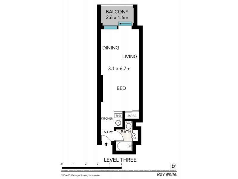 310 / 653 George Street, Sydney NSW 2000 Floorplan