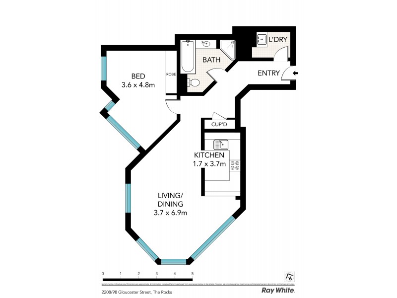 2208 / 98 Gloucester Street, Sydney NSW 2000 Floorplan
