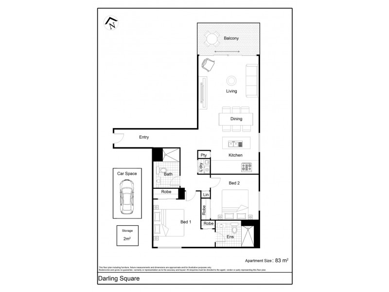 3268/65 Tumbalong Boulevard, Sydney NSW 2000 Floorplan