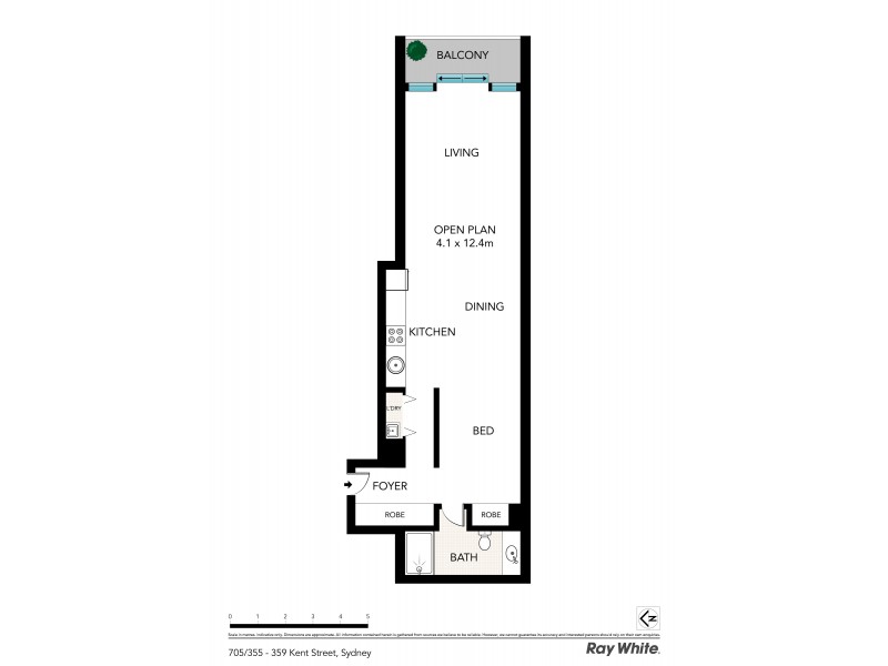 705 / 355-359 Kent Street, Sydney NSW 2000 Floorplan