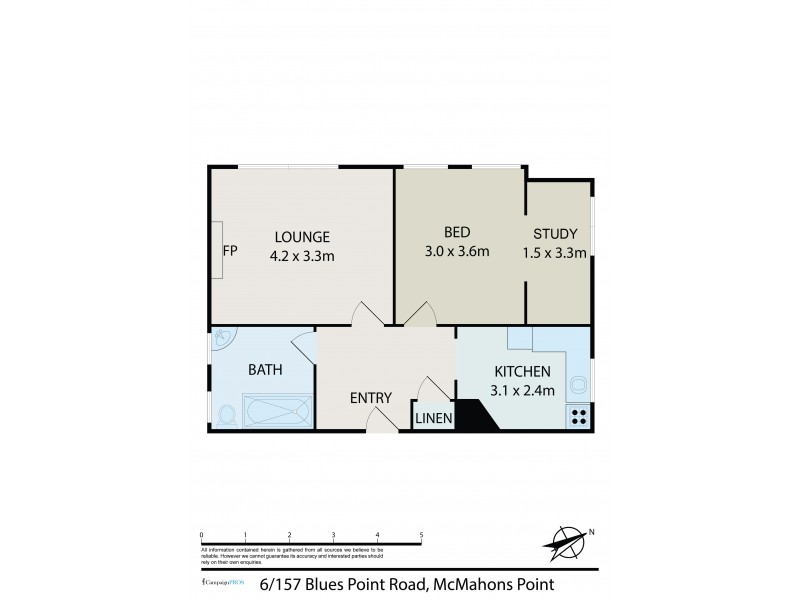 6/157 Blues Point Road, Mcmahons Point NSW 2060 Floorplan