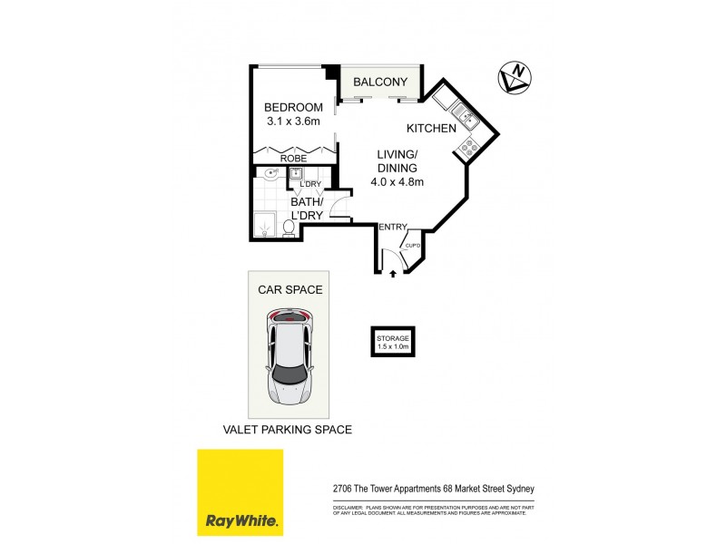 2706 / 68 Market Street, Sydney NSW 2000 Floorplan