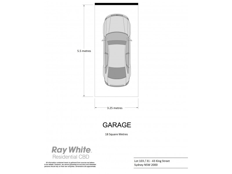 103 / 31 – 43 King Street, Sydney NSW 2000 Floorplan