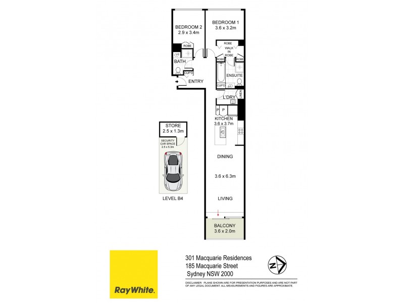 301 / 185 Macquarie Street, Sydney NSW 2000 Floorplan
