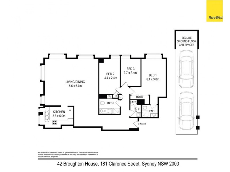 42 / 181 Clarence Street, Sydney NSW 2000 Floorplan