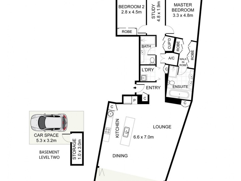 12 / 5 Towns Place, Walsh Bay NSW 2000 Floorplan