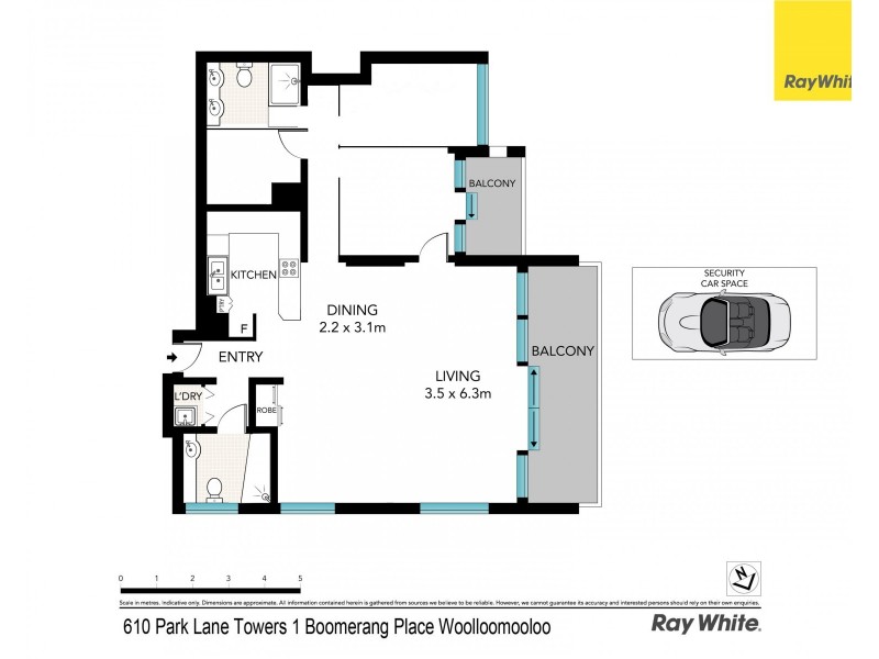 610 / 1 Boomerang Place, Sydney NSW 2000 Floorplan