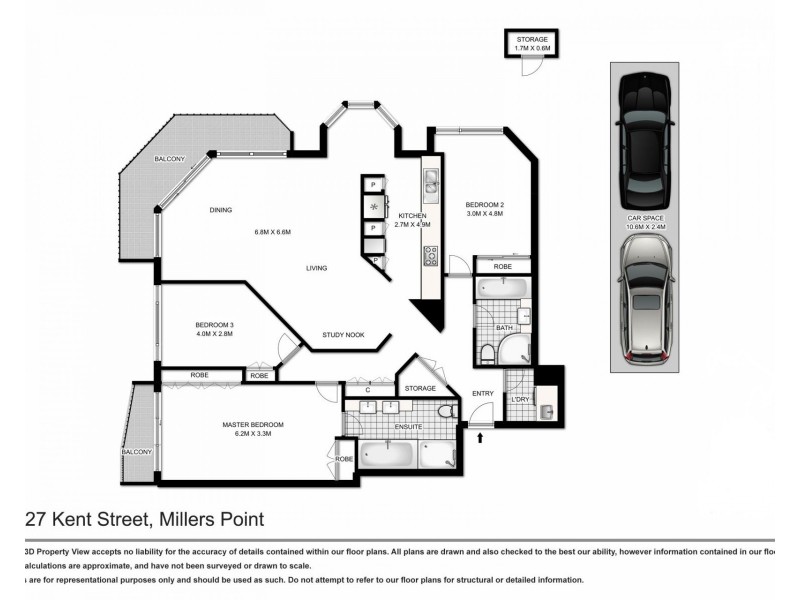 1903 / 127 Kent Street, Sydney NSW 2000 Floorplan
