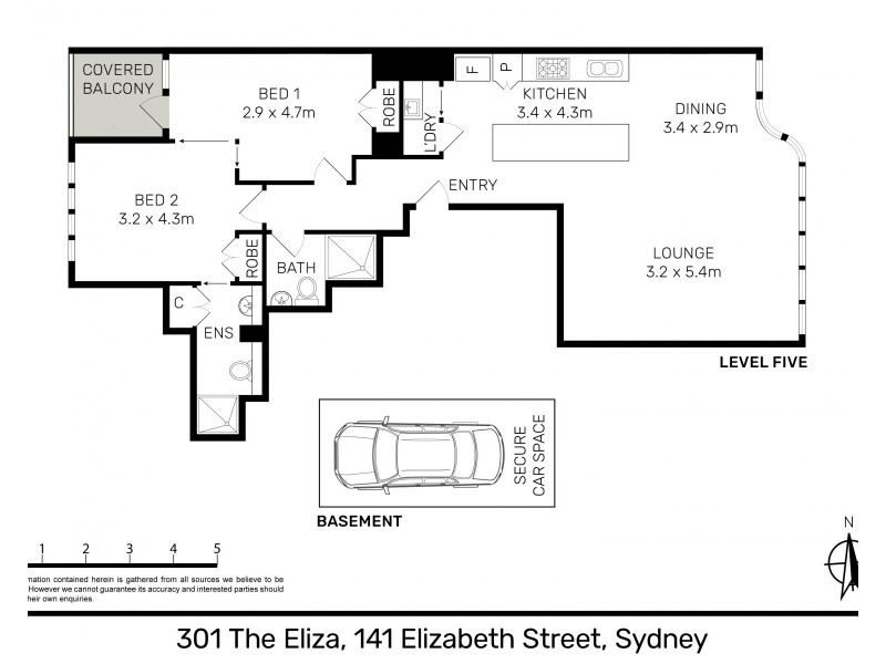 301 / 141 Elizabeth Street, Sydney NSW 2000 Floorplan