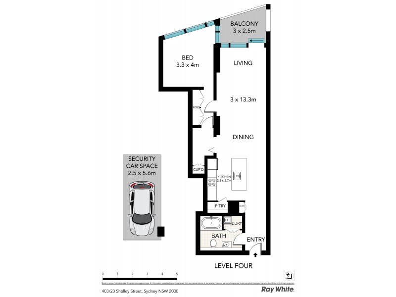 403 / 23 Shelley Street, Sydney NSW 2000 Floorplan