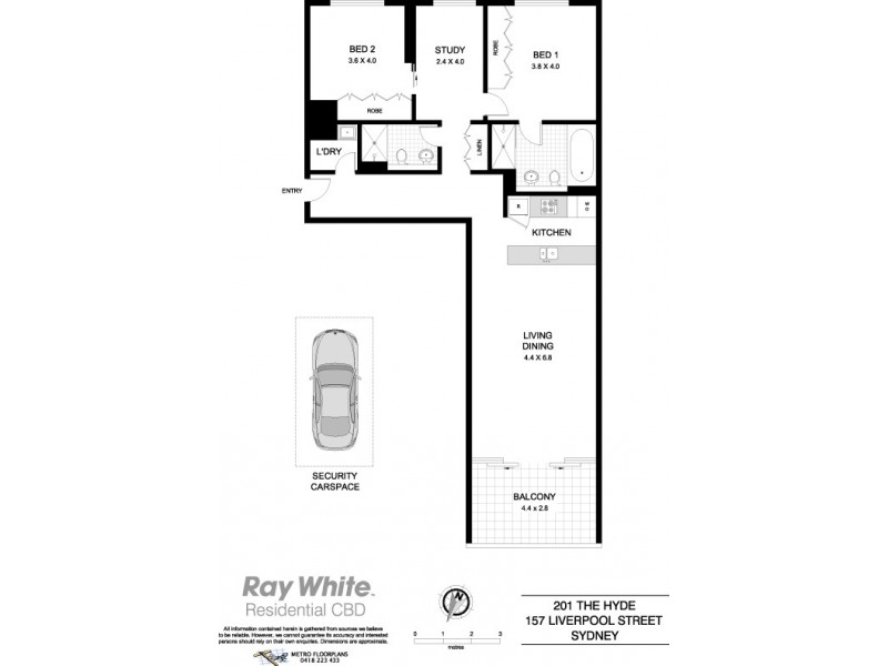 201 / 157 Liverpool Street, Sydney NSW 2000 Floorplan
