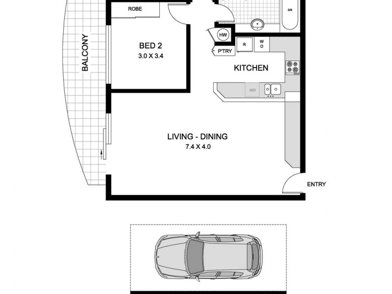 1003 / 343 343 Pitt Street, Sydney NSW 2000 Floorplan