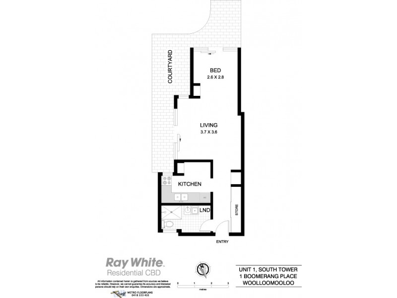 1 / 1 Boomerang Place, Woolloomooloo NSW 2011 Floorplan