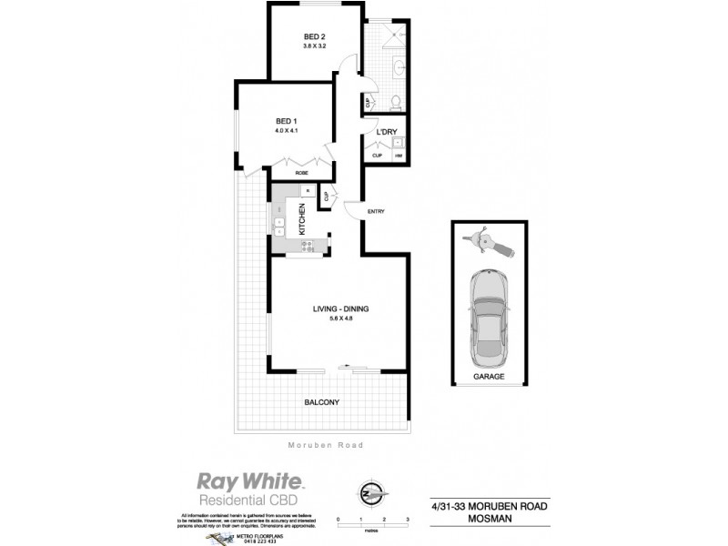 4 / 33 Moruben Road, Mosman NSW 2088 Floorplan