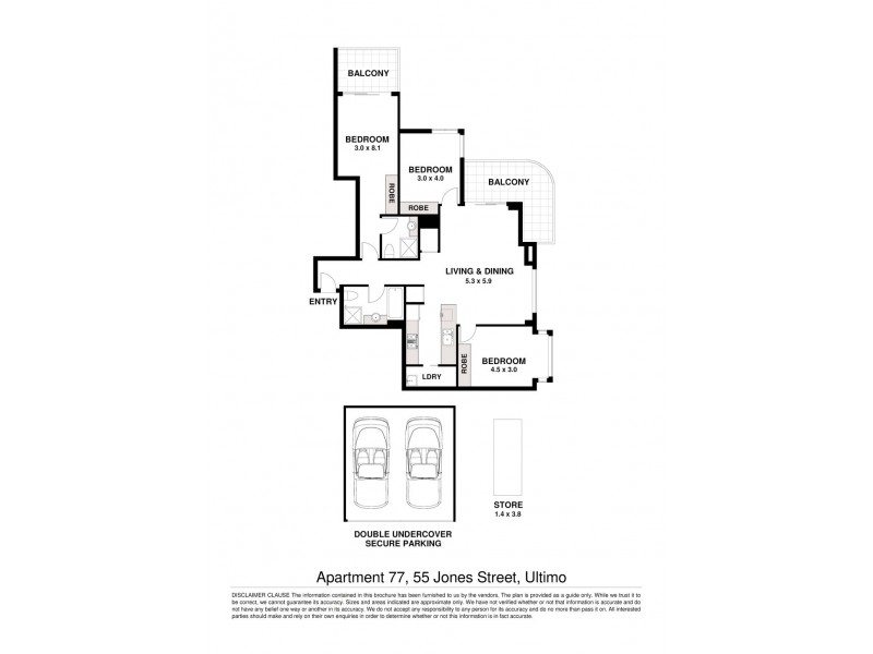 77 / 55 Jones Street, Ultimo NSW 2007 Floorplan