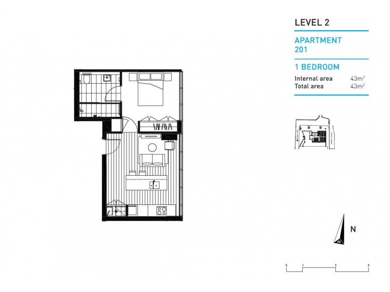 201 / 11 – 15 Alberta Street, Sydney NSW 2000 Floorplan