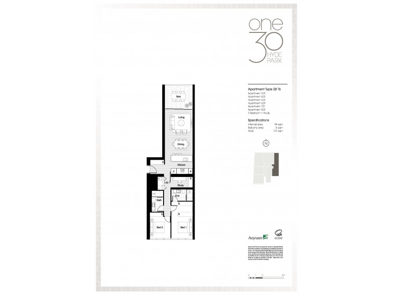 601 / 130 Elizabeth Street, Sydney NSW 2000 Floorplan