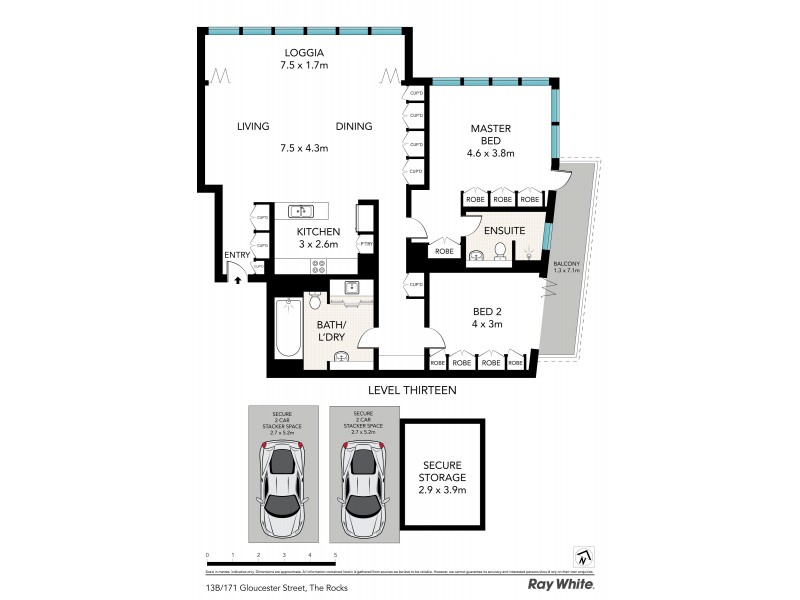 13 B / 171 Gloucester Street, Sydney NSW 2000 Floorplan