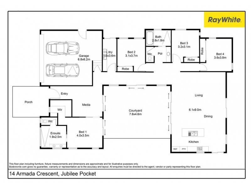 14 Armada Crescent, Jubilee Pocket QLD 4802 Floorplan