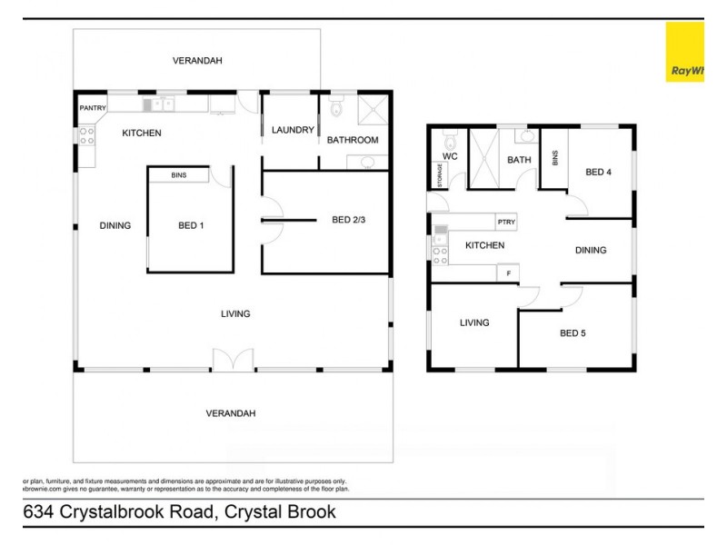 1634 Crystalbrook Road, Crystal Brook QLD 4800 Floorplan