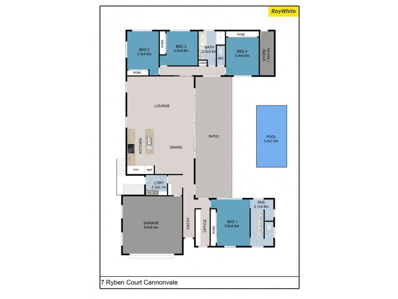 7 Ryben Court, Cannonvale QLD 4802 Floorplan