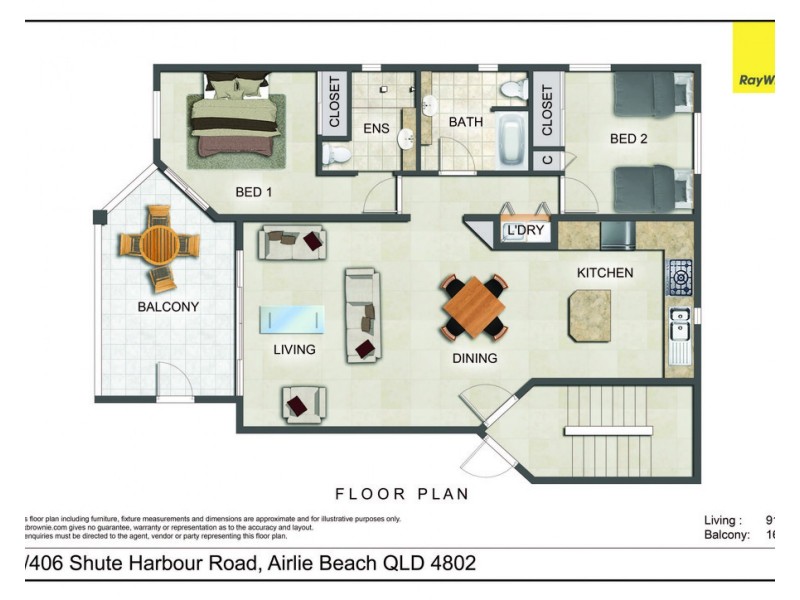 4/406 Shute Harbour Road, Airlie Beach QLD 4802 Floorplan