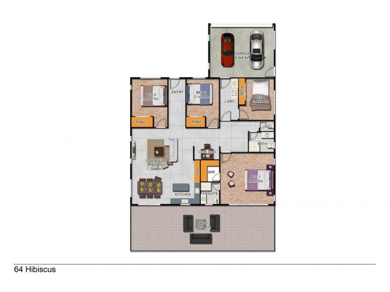 64 Hibiscus Road, Cannonvale QLD 4802 Floorplan