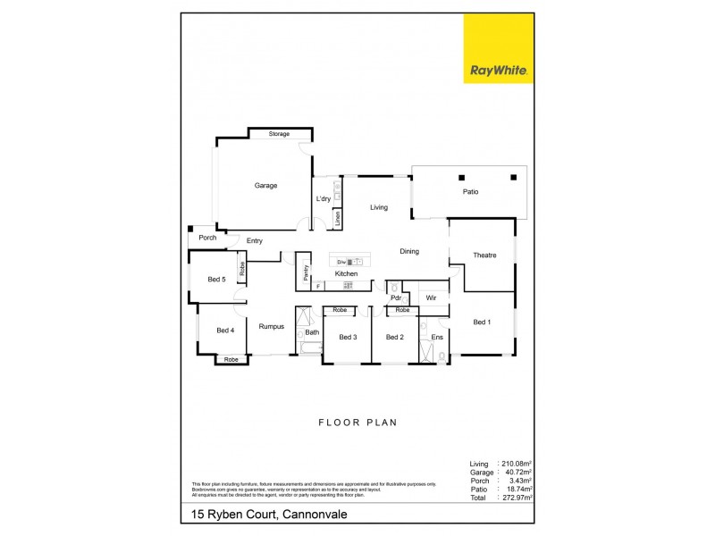 15 Ryben Court, Cannonvale QLD 4802 Floorplan