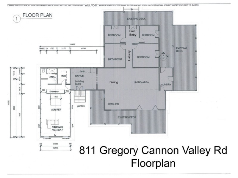 811 Gregory Cannon Valley Road, Strathdickie QLD 4800 Floorplan