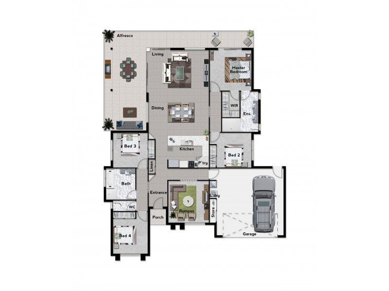 Lot 84 Hidden Court, Cannonvale QLD 4802 Floorplan