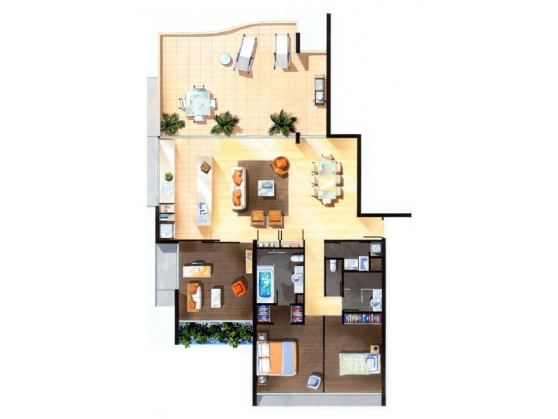 25/18 Raintree Place, Airlie Beach QLD 4802 Floorplan