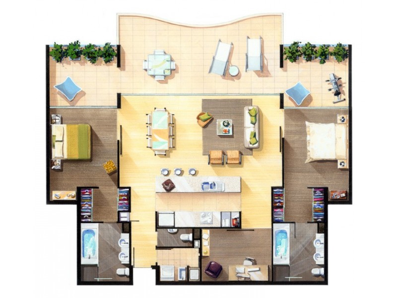 26/18 Raintree Place, Airlie Beach QLD 4802 Floorplan