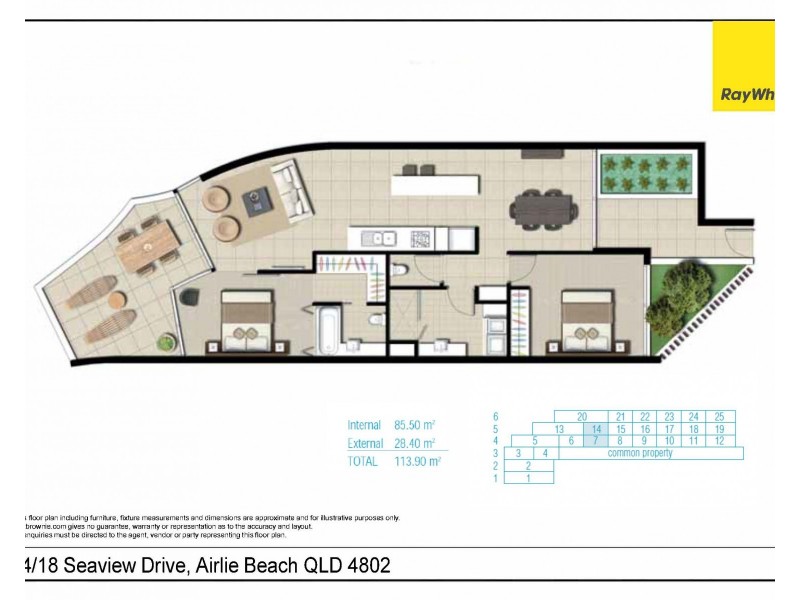 14/18 Seaview Drive, Airlie Beach QLD 4802 Floorplan