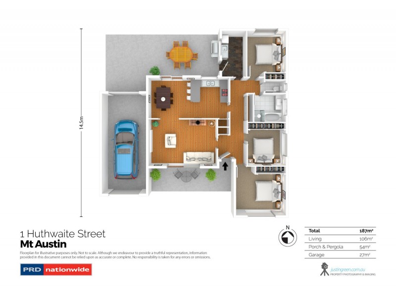 1 Huthwaite Street, Mount Austin NSW 2650 Floorplan