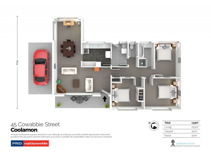 45 Cowabbie Street, Coolamon NSW 2701 Floorplan