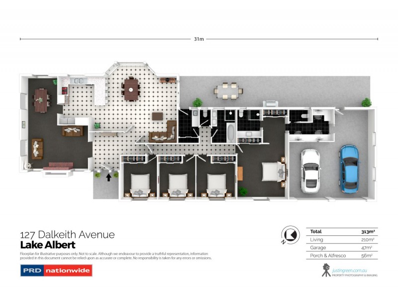 127 Dalkeith Avenue, Lake Albert NSW 2650 Floorplan