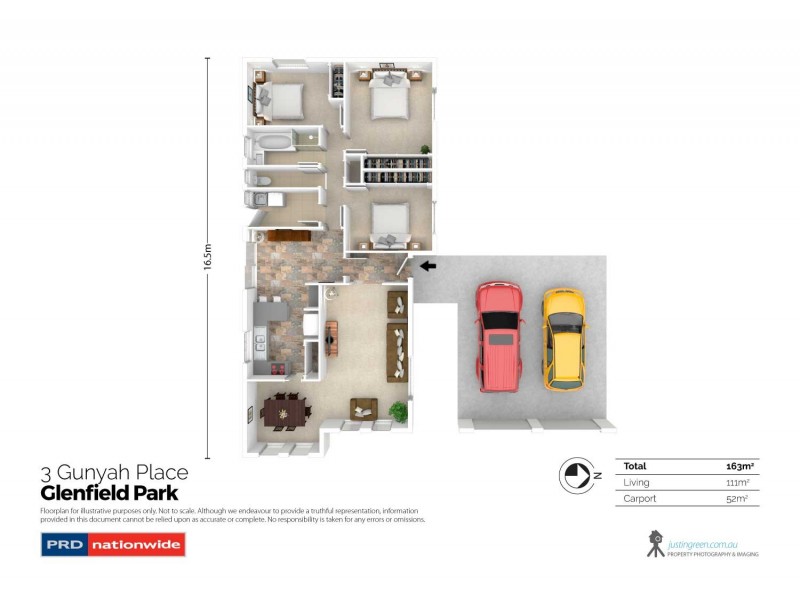 3 Gunyah Place, Glenfield Park NSW 2650 Floorplan
