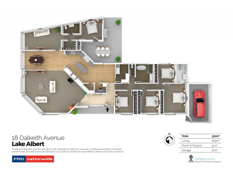 18 Dalkeith Avenue, Lake Albert NSW 2650 Floorplan