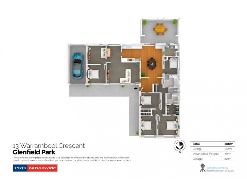 13 Warrambool Crescent, Glenfield Park NSW 2650 Floorplan