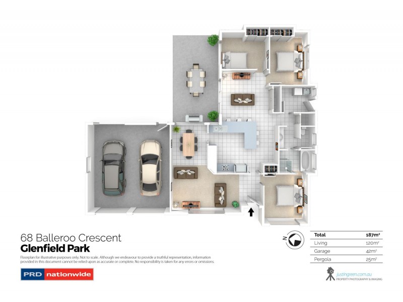68 Balleroo Crescent, Glenfield Park NSW 2650 Floorplan