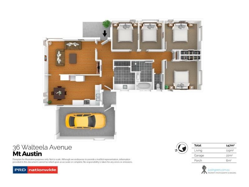 36 Walteela Avenue, Mount Austin NSW 2650 Floorplan