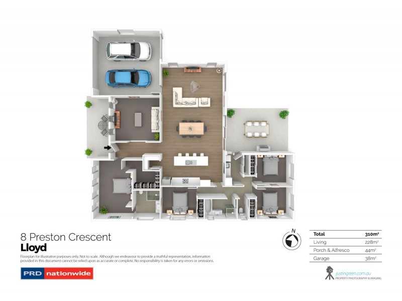 8 Preston Crescent, Lloyd NSW 2650 Floorplan