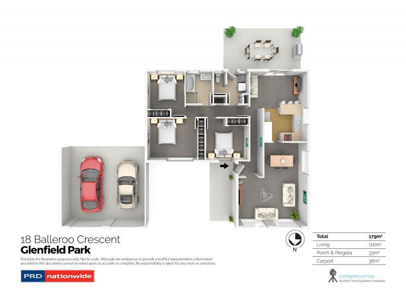 18 Balleroo Crescent, Glenfield Park NSW 2650 Floorplan