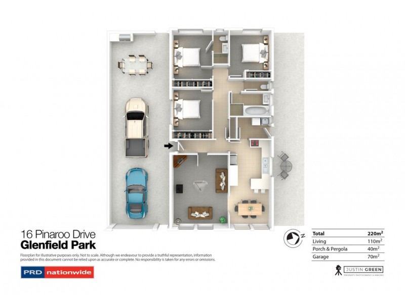 16 Pinaroo Drive, Glenfield Park NSW 2650 Floorplan