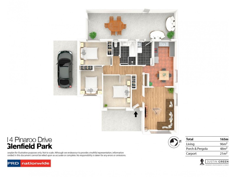 14 Pinaroo Drive, Glenfield Park NSW 2650 Floorplan