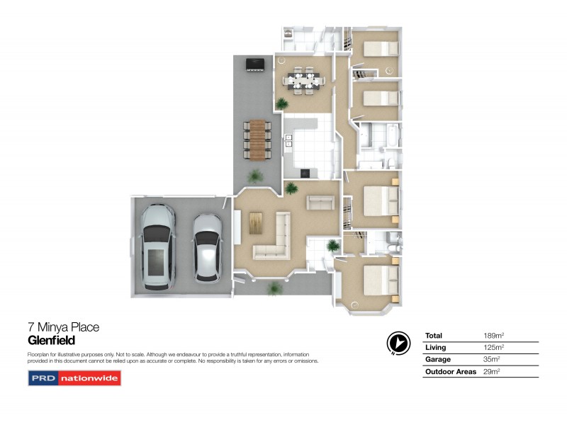 7 Minya Place, Glenfield Park NSW 2650 Floorplan