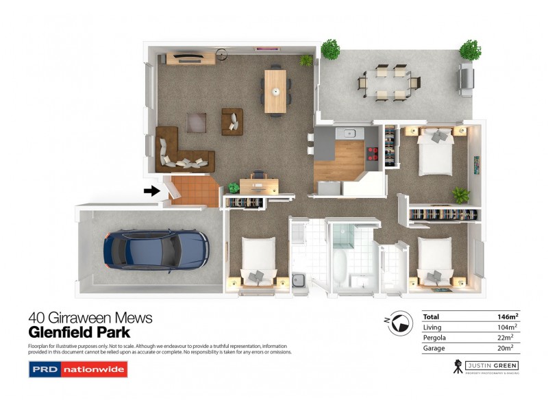 40 Girraween Mews, Glenfield Park NSW 2650 Floorplan